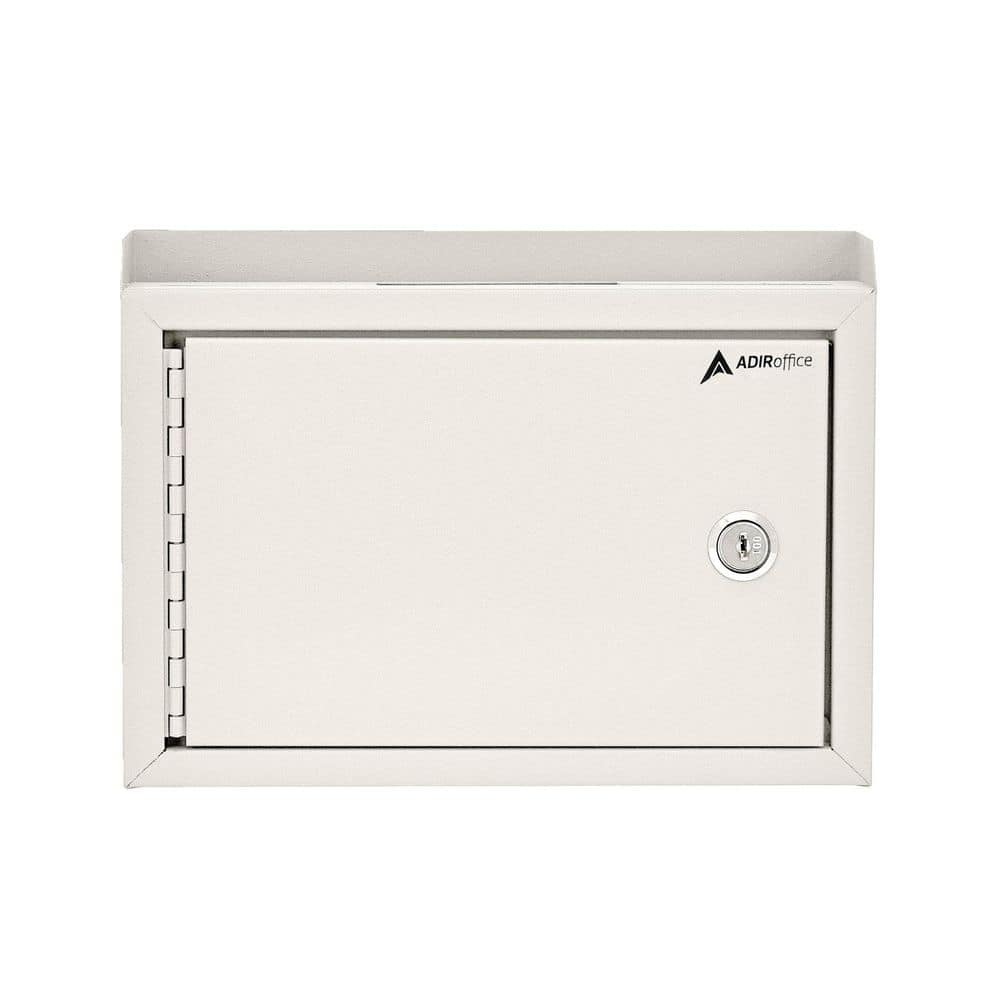 Medium Size White Steel Multi-Purpose Suggestion Drop Box Mailbox