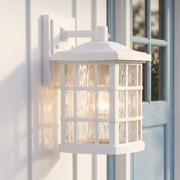 Stonington 1-Light White Outdoor Wall Lantern Sconce