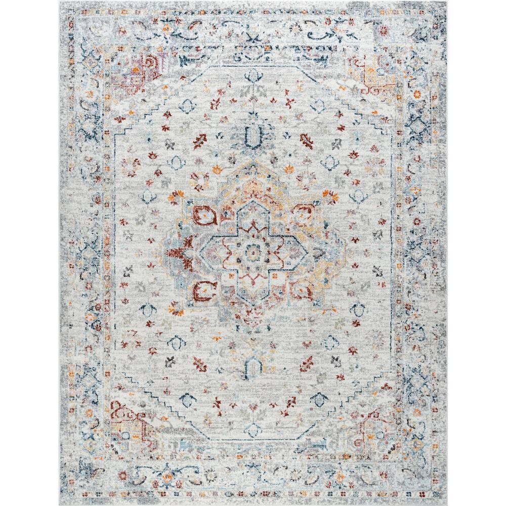 Tayse Rugs Wakefield Oriental Cream 7 ft. x 10 ft. Indoor Area Rug WFL4117 7x10 The Home Depot
