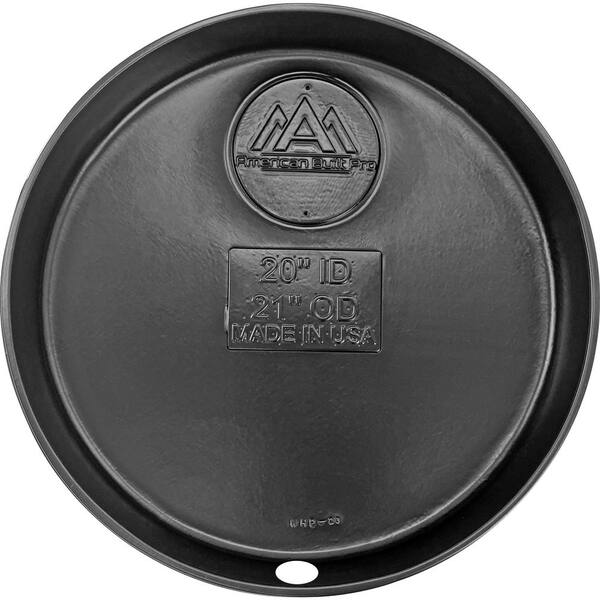 American Built Pro 20 In Drilled Plastic Water Heater Drain Pan With 1 In Drainhose Adapter