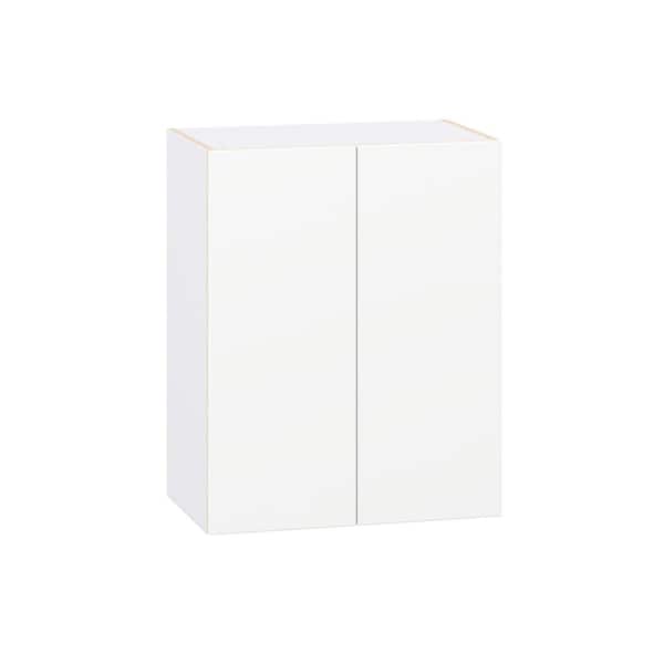 Timberline 24 in. W x 14 in. D x 30 in. H Assembled Slab Wall Kitchen Cabinet in Bright White