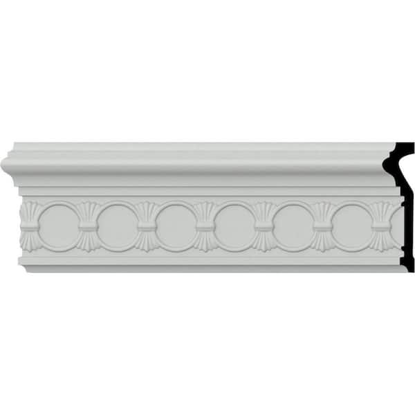 Ekena Millwork SAMPLE - 1-1/8 in. x 12 in. x 4-1/2 in. Urethane Hera Chair Rail Moulding