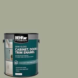 1 gal. #PPU10-16 Simply Sage Semi-Gloss Enamel Interior/Exterior Cabinet, Door & Trim Paint