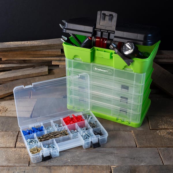 Stalwart Storage Drawers - Screw Organizer, Craft Cabinet -Garage  Organization Solution for Hardware