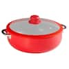 IMUSA Ceramic Nonstick 3.2 Qt. Caldero With Glass Lid And Silicone Rim ...