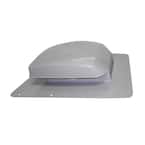 50 sq. in. Net Free Area Gray Plastic Roof Vent