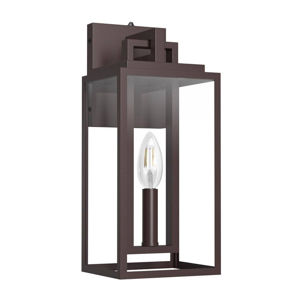 14 in. Oil Rubbed Bronze Dusk to Dawn Outdoor Metal Exterior Garage Front Porch Wall Lights Sconces Lighting Fixtures price history on PriceWatchPro