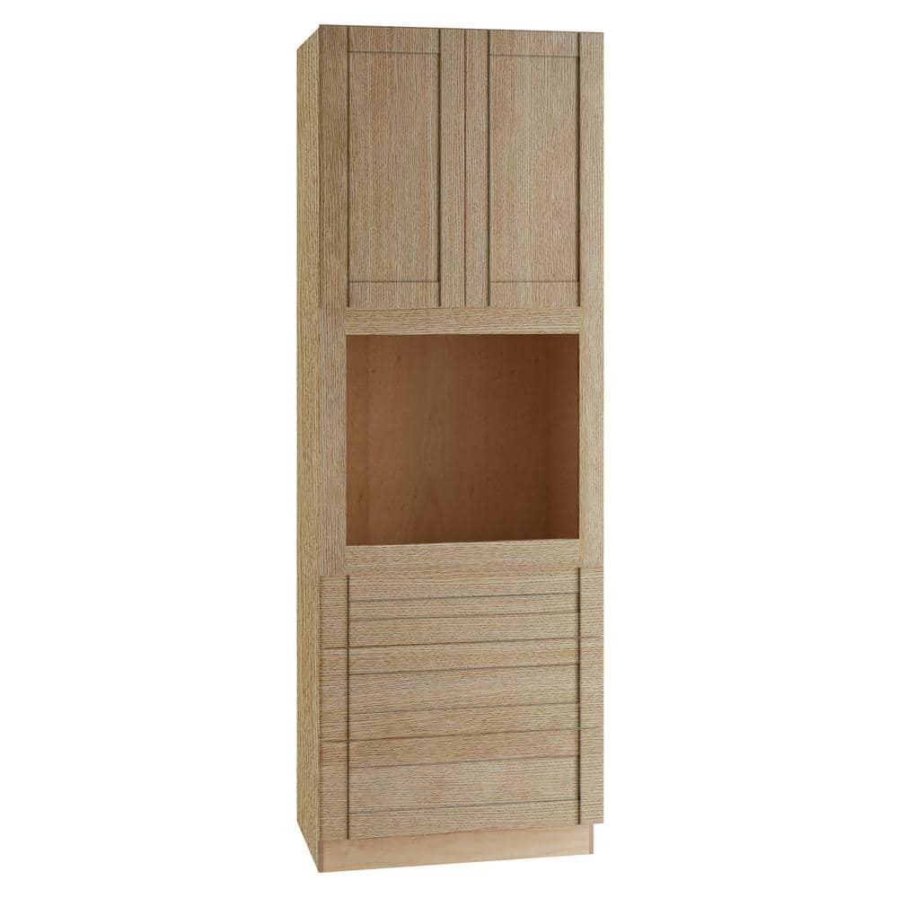 Washington 33 in. W x 24 in. D x 96 in. H Assembled Plywood Kitchen Cabinet