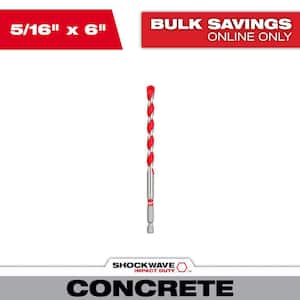 Milwaukee 3/16 in. x 2 in. x 4 in. SHOCKWAVE Carbide Hammer Drill