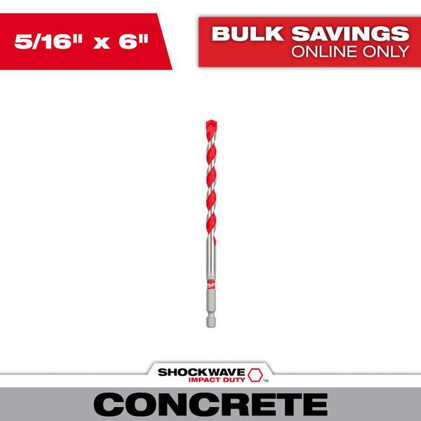 MAX-CRAFT 15-Piece SDS-Plus Rotary Hammer Drill Bit Set | Carbide Tip | 5/32" To 1/2" X 6"-8" | Concrete & Masonry