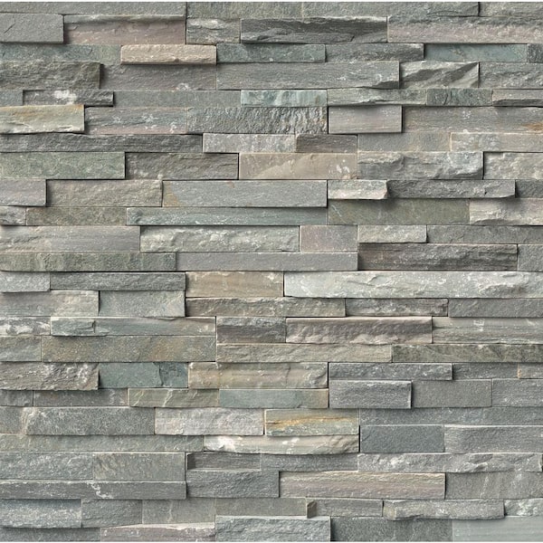 MSI Sierra Blue Ledger Panel 6 in. x 24 in. Natural Quartzite Wall Tile (4 sq. ft./case)