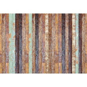 Vintage Wooden Wall Wall Mural