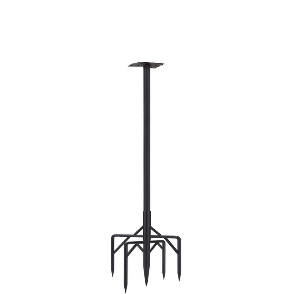 79 in. Heavy Duty Metal Bird House Pole with 5 Base Prongs Adjustable Bird 