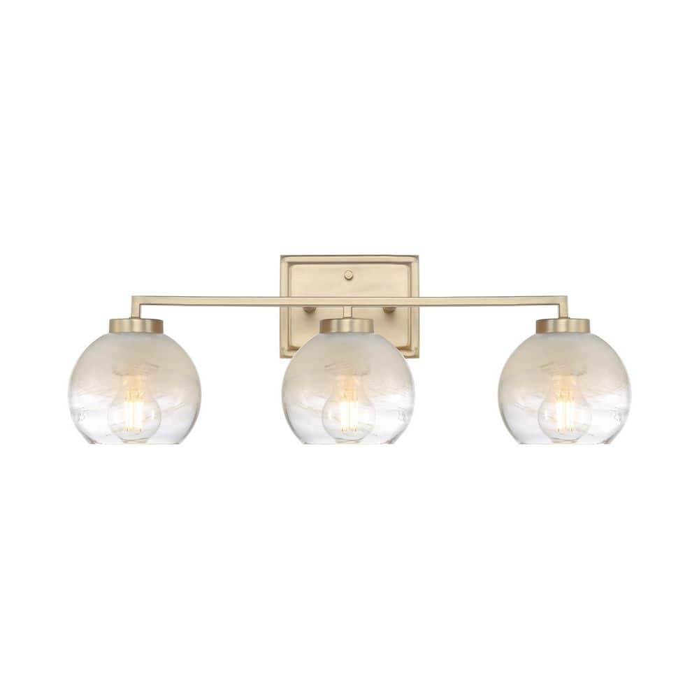 Elliott 7 in. 3 Light Brushed Champagne Bronze Vanity Light with Alabaster Shade price history on PriceWatchPro