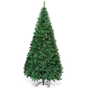 8 ft. Green Unlit Regular Full Hinged Artificial Christmas Tree
