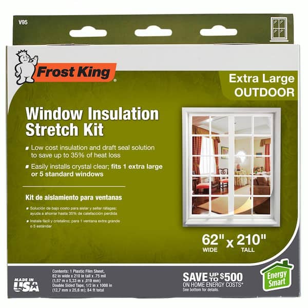 AM Conservation 62 inch x 210 inch 5-Window Insulation Kit AM-E1503DP
