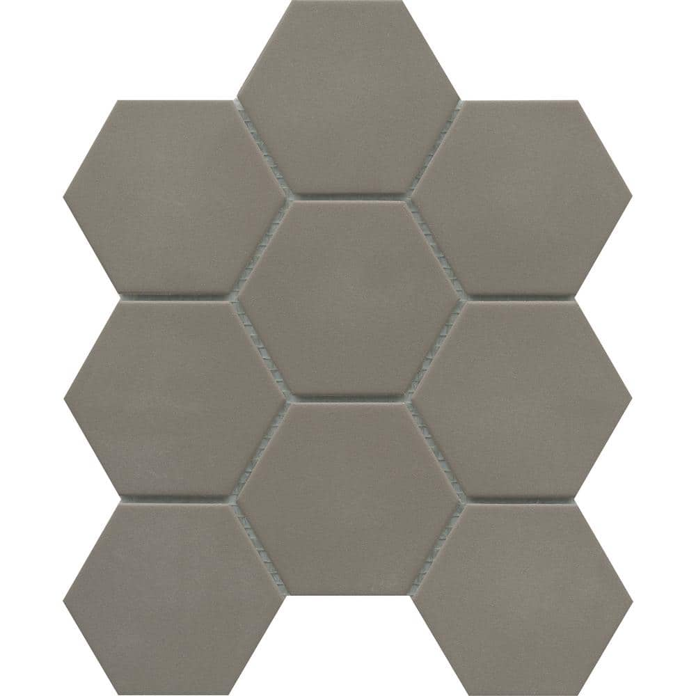 Source Taupe 8.66 in. x 9.88 in. Honeycomb Matte Porcelain Mosaic Tile (0.594 sq. ft./Each) -  EMSER TILE, 1933726