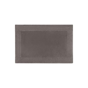 20 in. x 30 in. Cotton Rectangle Bath Rug, 100% Cotton Tufted 3000 GSM Reversible for Bathroom in Brown, 1 Pieces