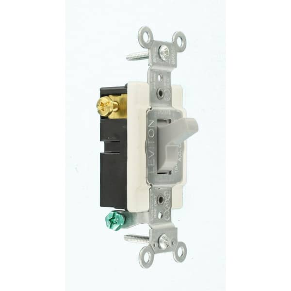 15 Amp Commercial Grade 3-Way Toggle Switch, Gray CS315-2GY