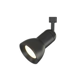 1-Light Black Integrated LED Medium-Step Linear Track Lighting Head
