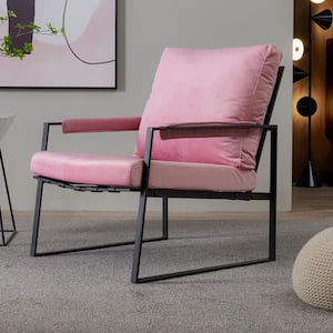 Flex Pink Arm Chair with Velvet Cushion