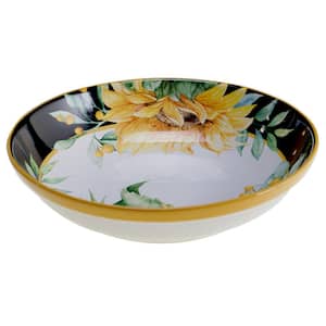Sunflower Fields 13 in. Multicolored Serving/Pasta Bowl