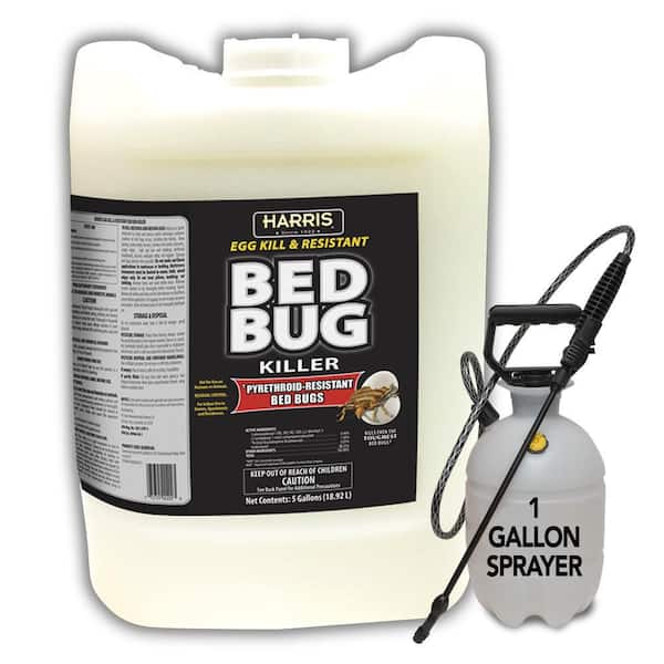 Harris 5 Gal. Ready-To-Use Egg Kill and Resistant Bed Bug Killer with One 1 Gal. Tank Sprayer Value Pack