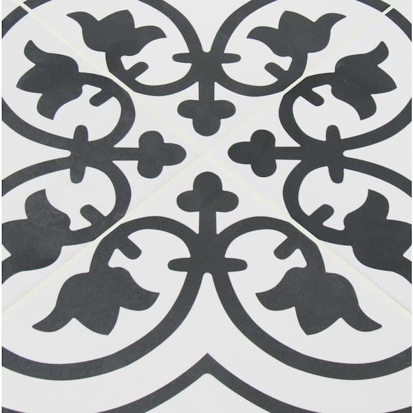Atelier Black Honed Porcelain Tile, 18x36x5/16