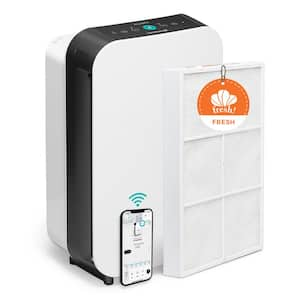 Breathe Smart 35i Air Purifier with Fresh HEPA Filter-Ideal for Odor and Allergen Reduction in 500-1,000 Sq. Ft. - White