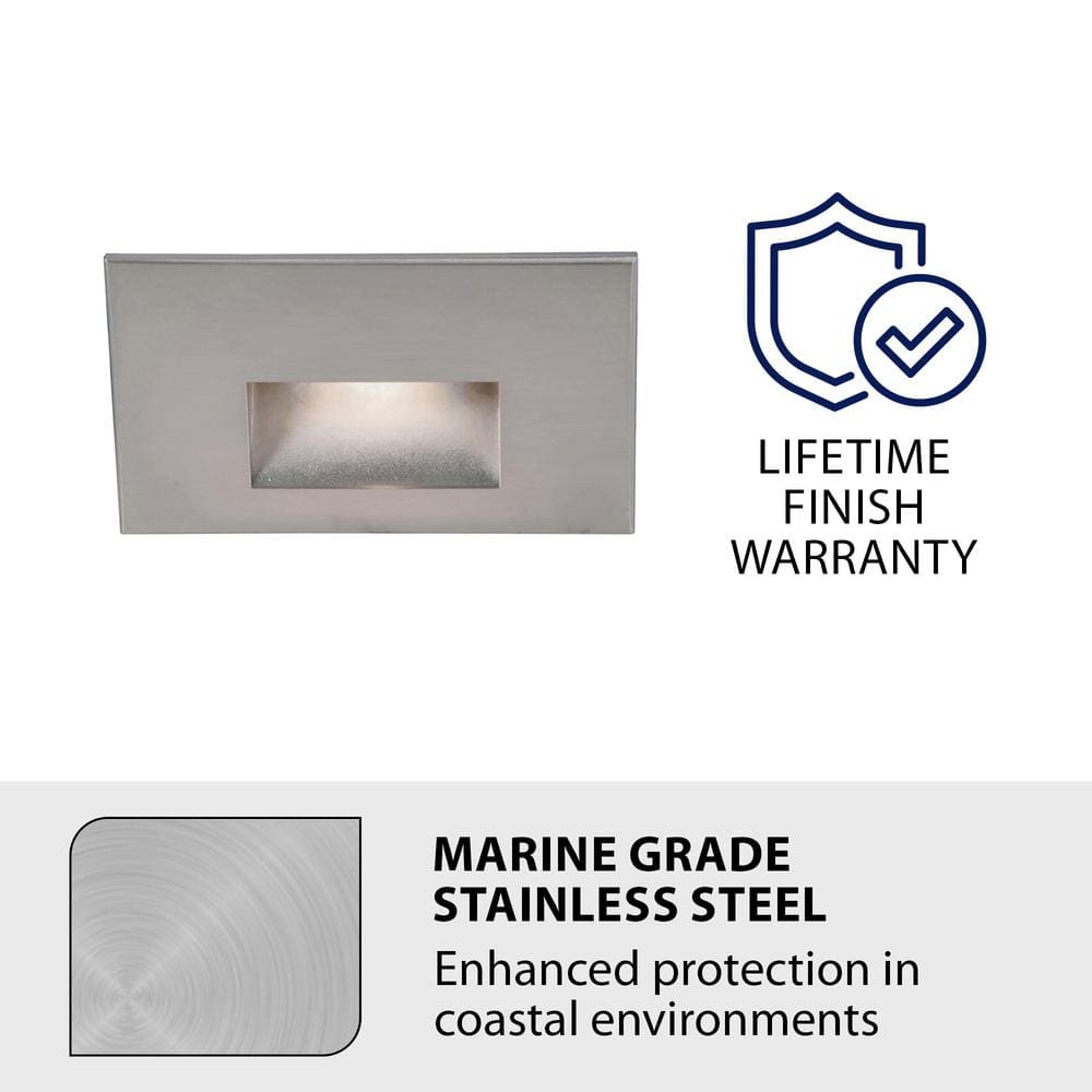 Stainless Steel 5" LED Step and Wall Light