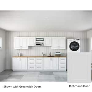Richmond Verona White Plywood Shaker Stock Ready to Assemble Kitchen-Laundry Cabinet Kit 24 in. x 84 in. x 32 in.