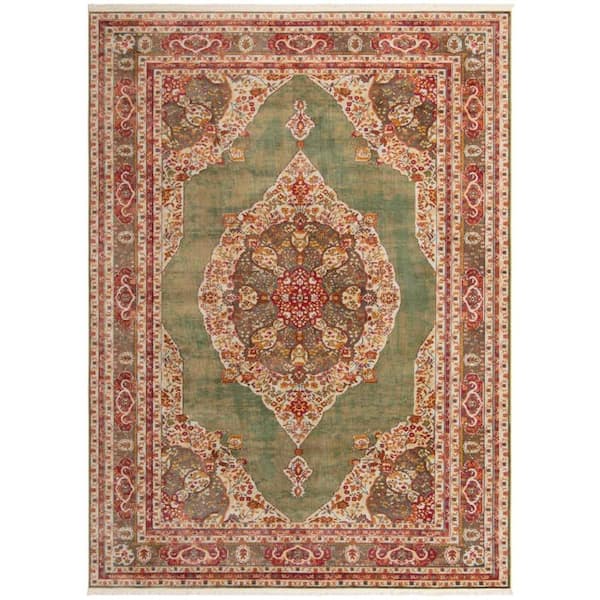 Unique Loom Baracoa Regla Green 9' 0 x 12' 0 Area Rug