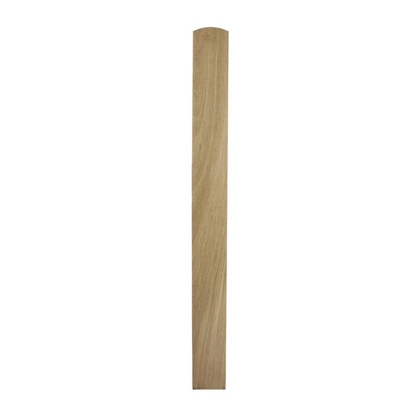 Evermark 20 In. Prefinished Red Oak Newel Base 4001421 - The Home Depot