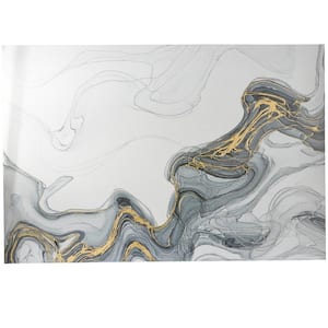 1- Panel Geode Waves Wall Art 58 in. x 86 in.