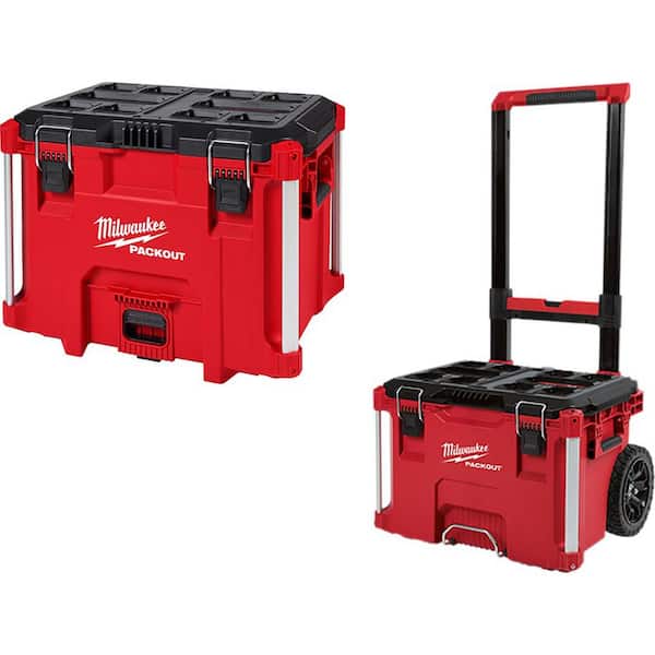 Milwaukee 48-22-8426-48-22-8429 Packout Rolling Box and XL Tool Box - 1