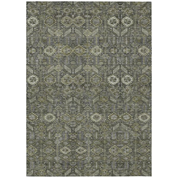Addison Rugs Chantille ACN574 Taupe 9 ft. x 12 ft. Machine Washable Indoor/Outdoor Geometric Area Rug