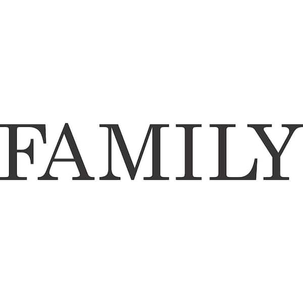 RoomMates Black Family Quote Wall Decals