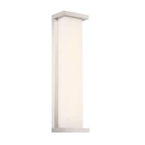 Case 20 in. Stainless Steel Integrated LED Outdoor Wall Sconce, 3000K