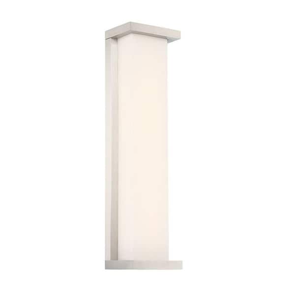 WAC Lighting Case 20 in. Stainless Steel Integrated LED Outdoor Wall Sconce, 3000K