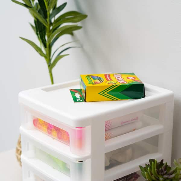 IRIS 7 Clear Tabletop Storage Drawers