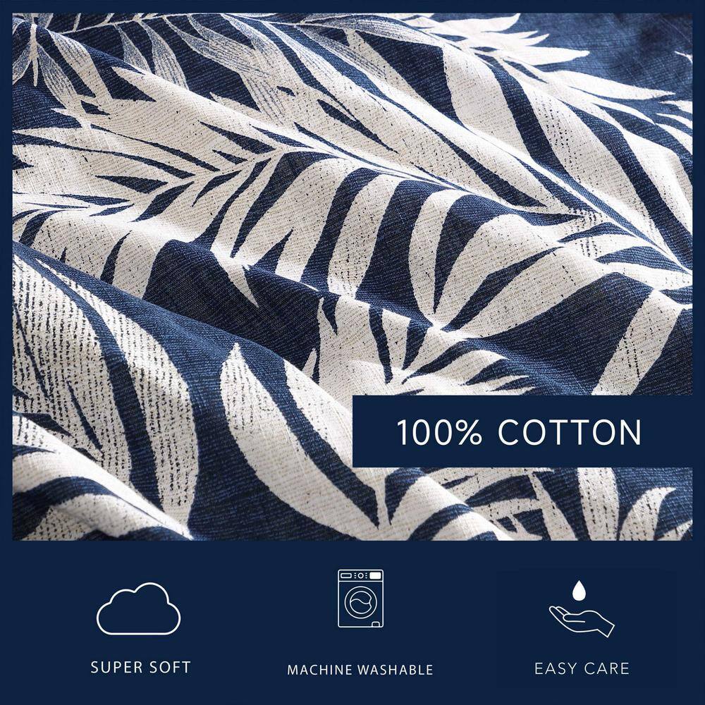 Full Blue Mirage Cotton Reversible Bedspread Set