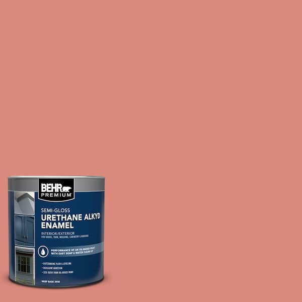 1 qt. #M170-5 Indian Sunset Semi-Gloss Enamel Urethane Alkyd Interior/Exterior Paint