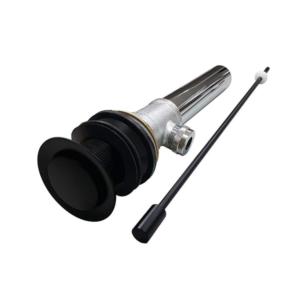Brass Pop-Up Bathroom Sink Drain without Overflow in Matte Black price history on PriceWatchPro