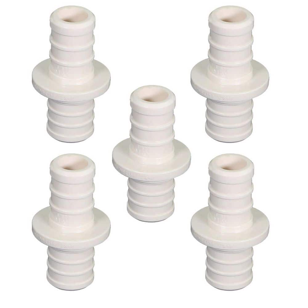 1/2 in. Plastic PEX Poly Alloy Straight Coupling Barb Pipe Fitting (5-Pack) price history on PriceWatchPro