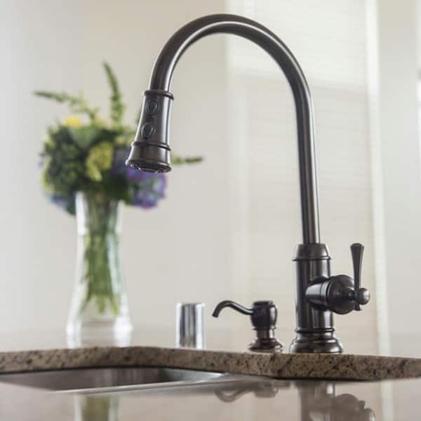 Oil Rubbed Bronze Kitchen Sink Faucet Soap Pump Dispenser 