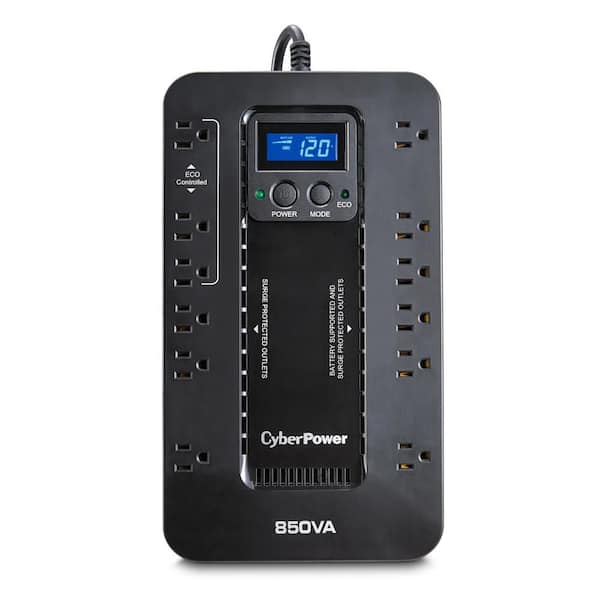 850VA 120-Volt 12-Outlet UPS Battery Backup