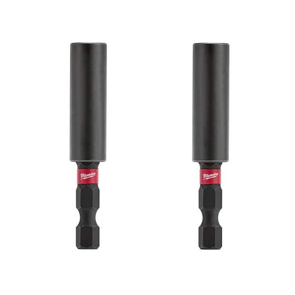 Milwaukee SHOCKWAVE Impact Duty Compact Magnetic Bit Tip Holder (2-Pack)
