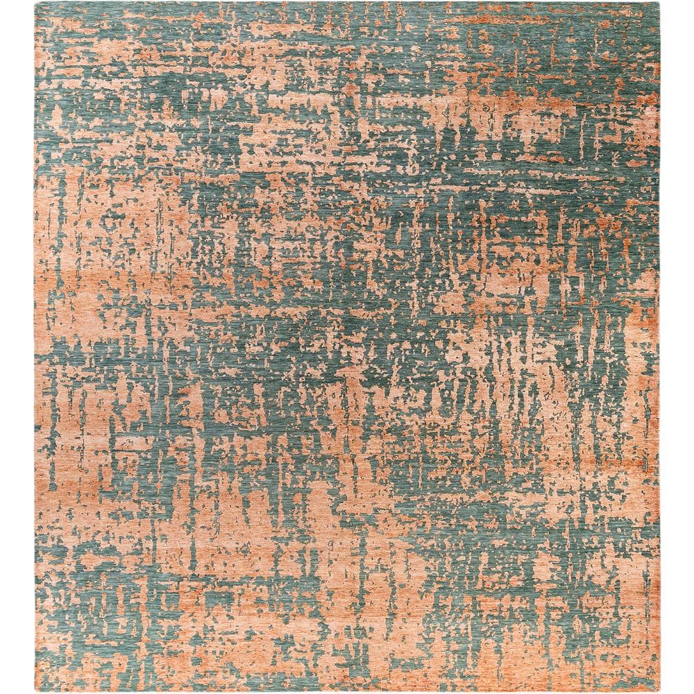 Ikat Green 9 X 12 Hand-Knotted Wool Silk Indoor Area Rug price history on PriceWatchPro