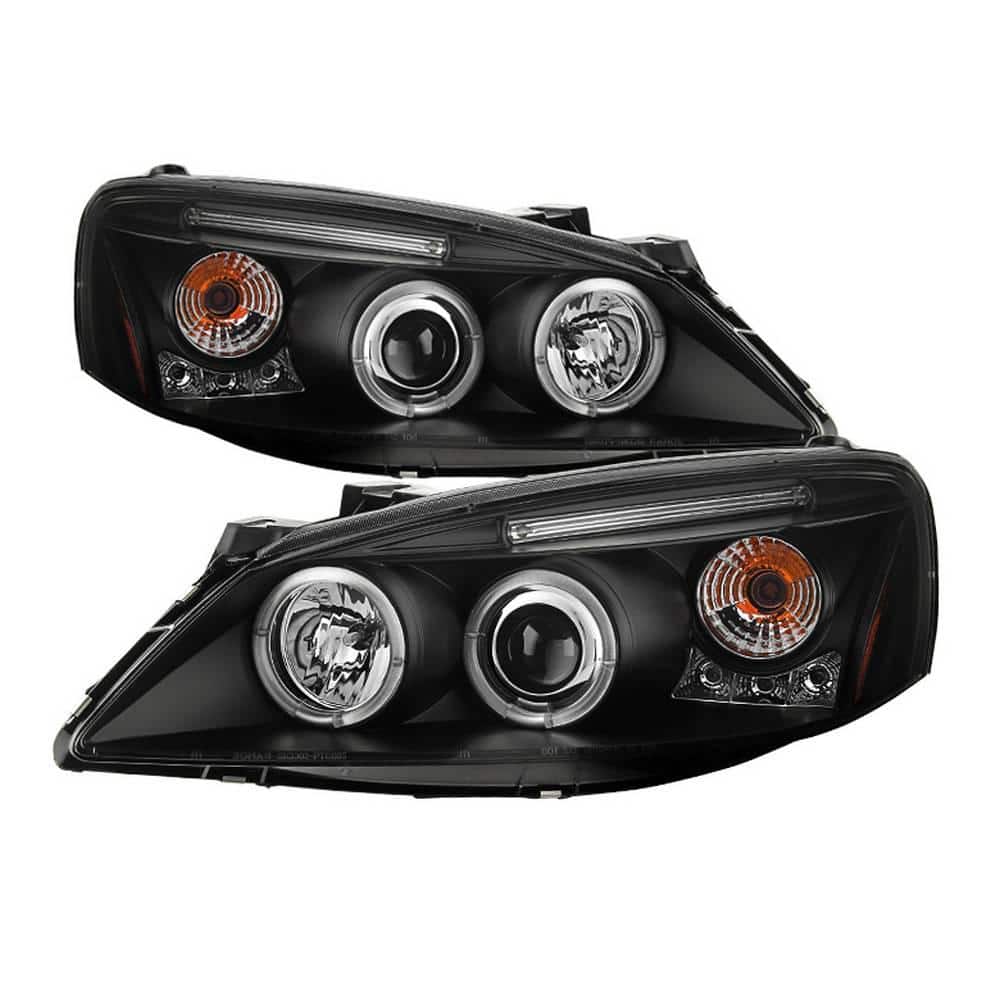 Spyder Auto Pontiac G6 2/4DR 05-08 Projector Headlights - LED Halo - LED (  Replaceable LEDs ) - Black 5011596 - The Home Depot