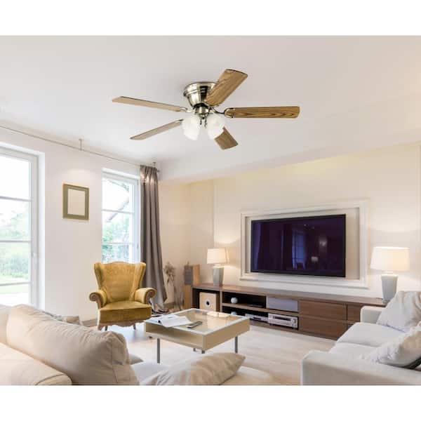 Westinghouse 3 Light Antique Brass Ceiling Fan Kit Shelly Lighting